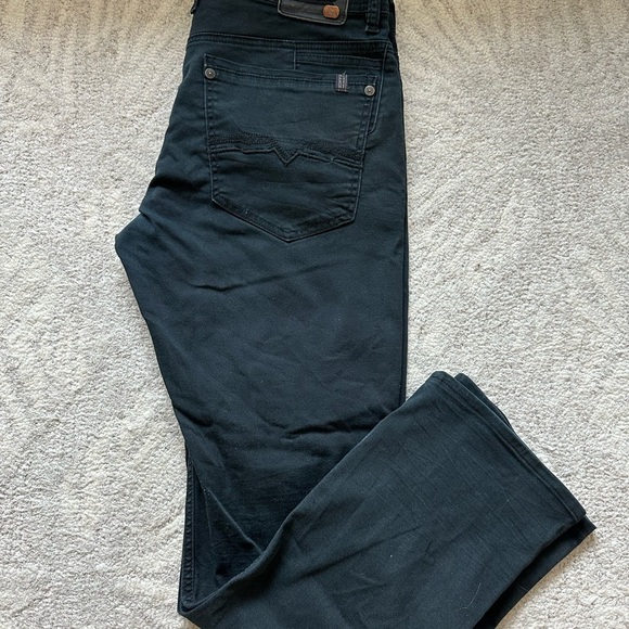 Buffalo David Bitton Men's Black Straight Jeans - Picture 1 of 6
